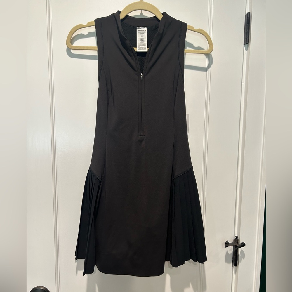 Athleta XXS Advantage Pickleball / Tennis dress in black.